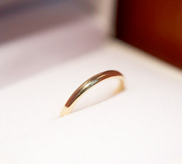 K18イエローゴールドの指輪写真