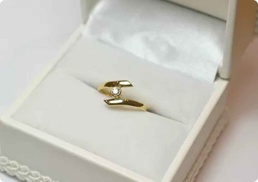 婚約指輪手作りコースの指輪写真
