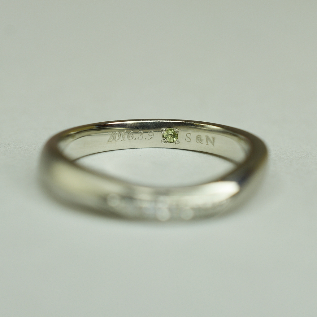 希望の光を意味する石@手作り結婚指輪 工房スミス札幌店