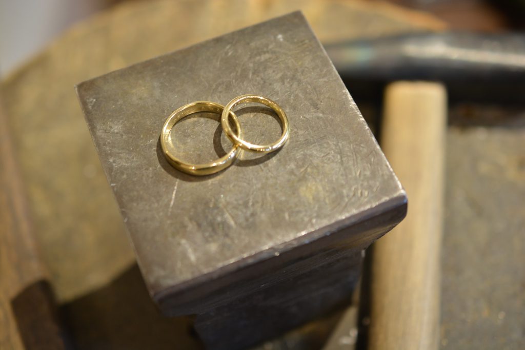手作り結婚指輪　お客様の作品