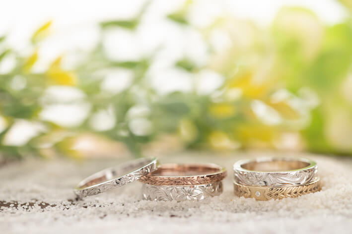 ハワイアンジュエリー　結婚指輪