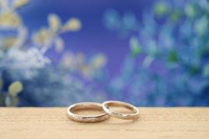 手作り結婚指輪　作品例