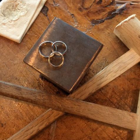 手作り結婚指輪・彫金工法・記念リング