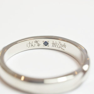 思い出として、、手書き刻印@手作り結婚指輪 工房スミス札幌店
