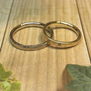 内甲丸の結婚指輪💍