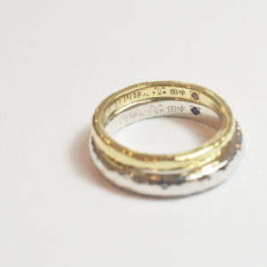 お色が違ってもOKです♪@手作り結婚指輪 工房スミス札幌店