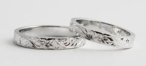 手作り指輪　ハワイアンジュエリー　ハワイ　タヒチ　彫刻　模様　紋様　デザイン　愛　札幌　北海道