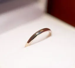 K18ホワイトゴールド(シャンパン)の指輪写真