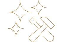 職人が指輪を仕上げている写真