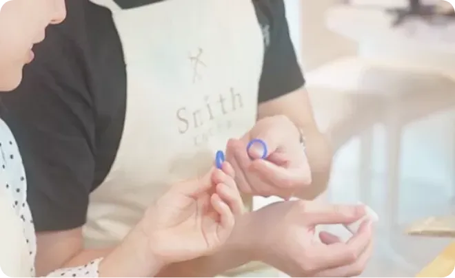 結婚指輪手作りコースは、彫金コースとWAXコースがございます