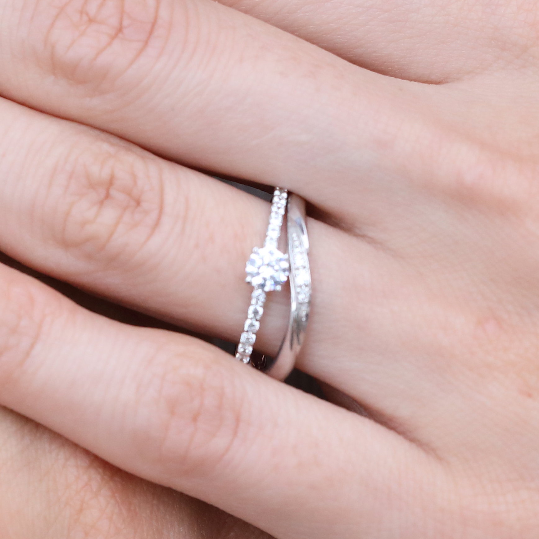 重ねづけ、写真で比較してみましょう！ | 手作り結婚指輪・婚約指輪の工房スミス